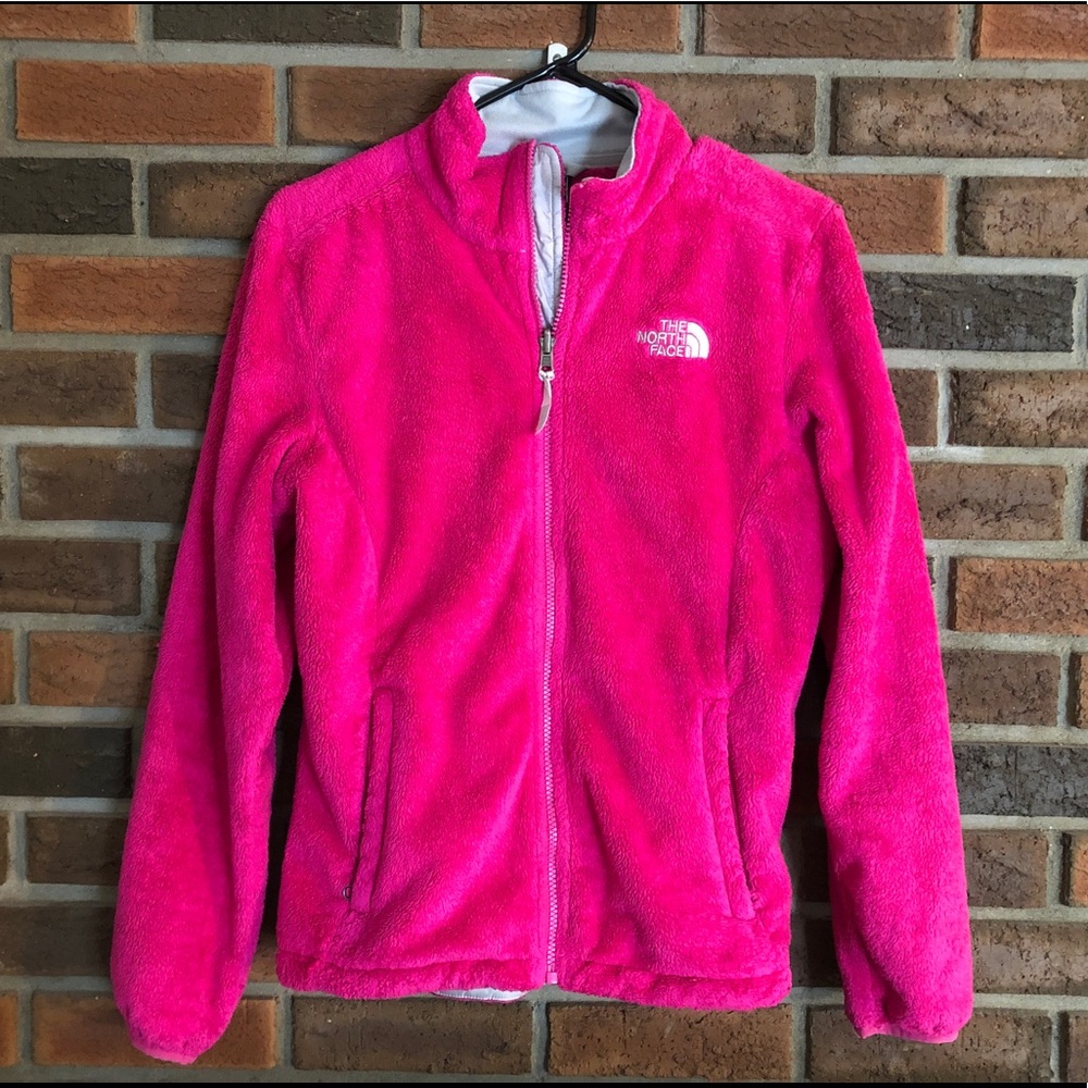 North Face Pink Fleece Zip Jacket Osito